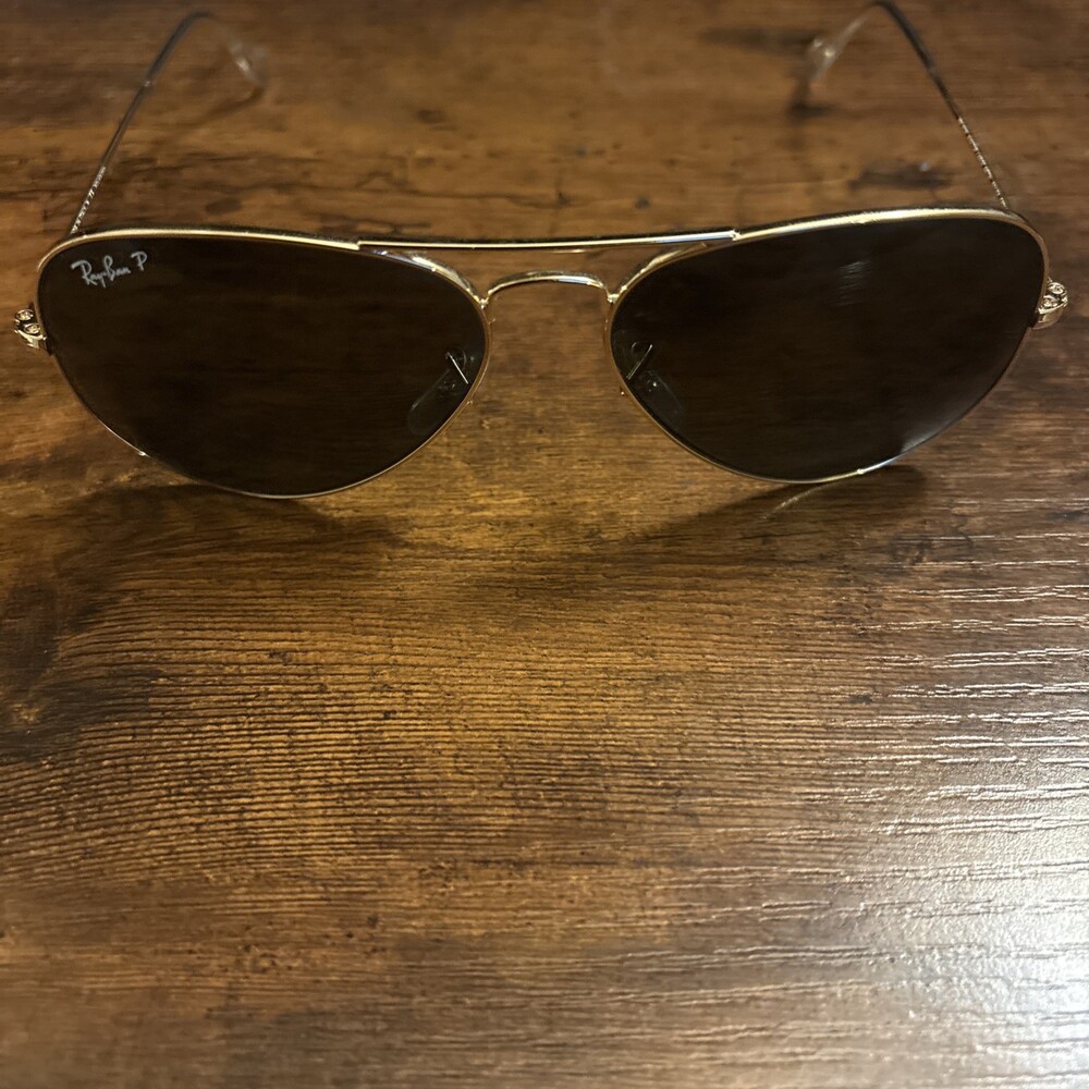 Authentic Ray Ban RB 3025 Aviator Large metal 001/57 58-14-135 3P - w/o case